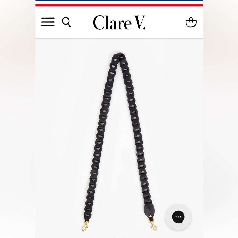 Clare V Crossbody Strap
Black for handbag